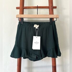 Sézane Norman Shorts - Sage (NWT, Size S, 100% cotton)